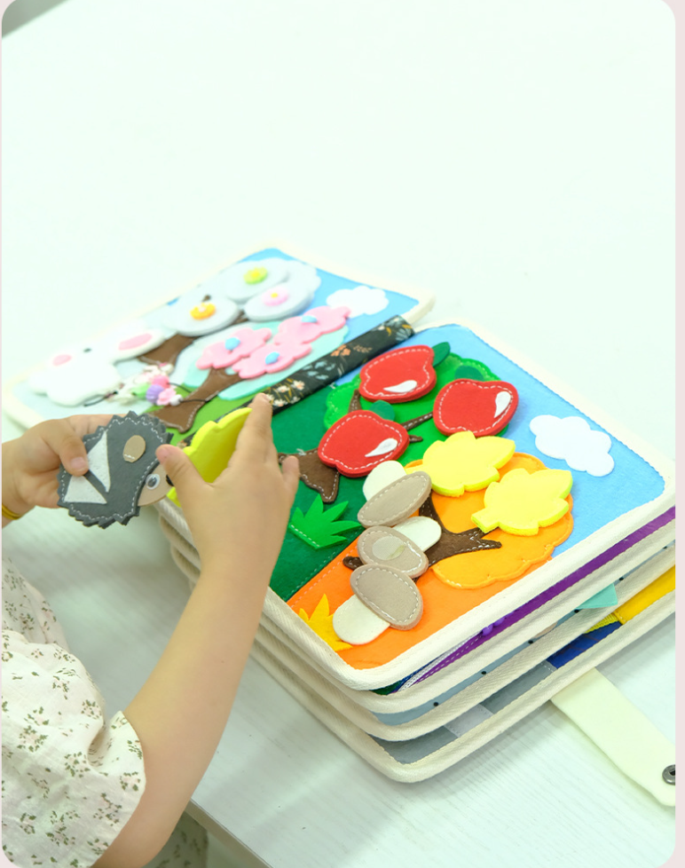 Interactive Montessori Learning Book for Children
