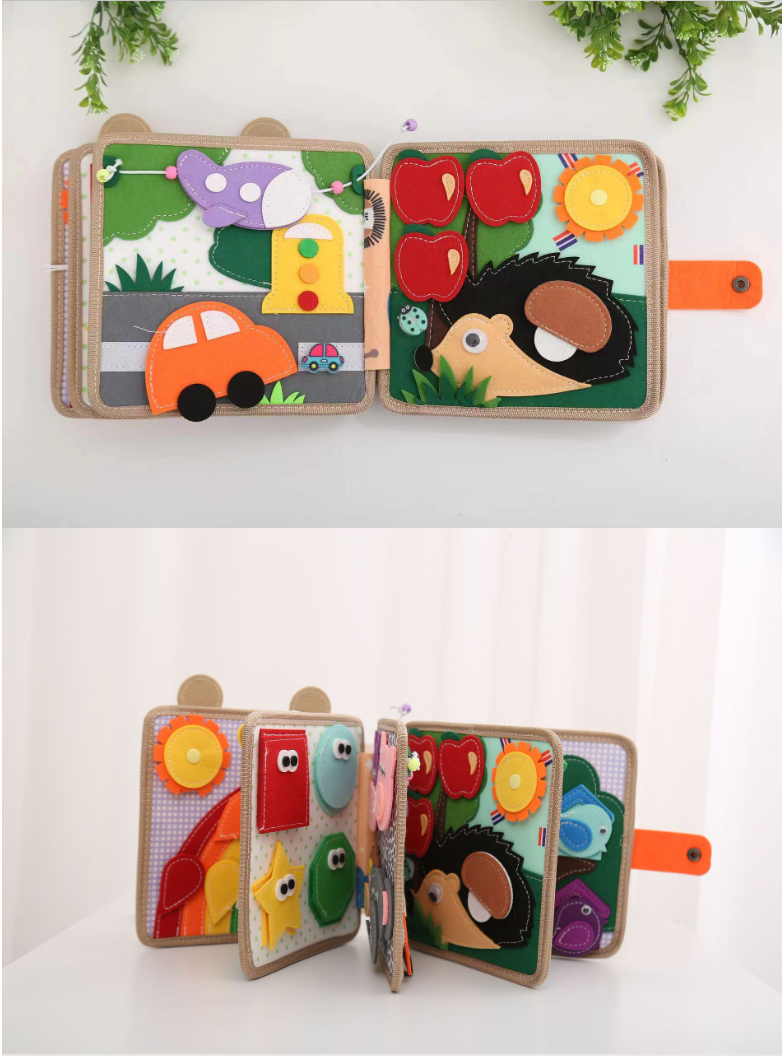 Interactive Montessori Learning Book for Children