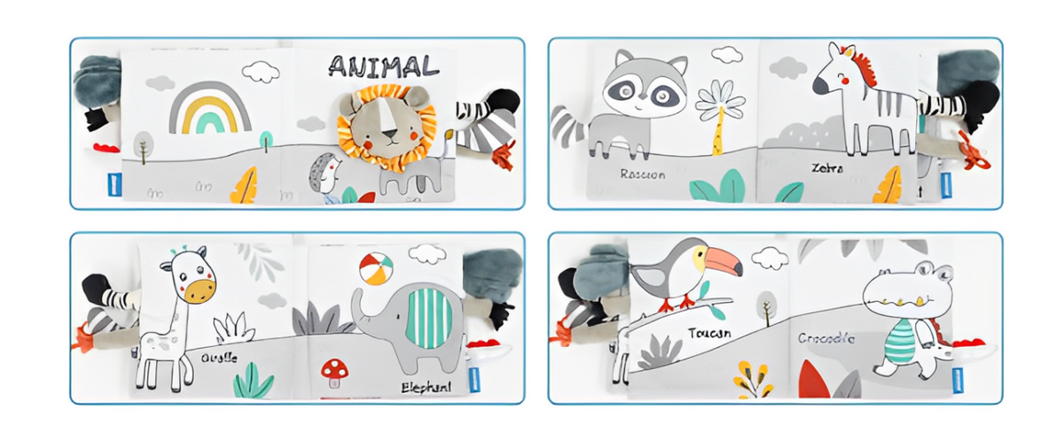 Fascinating Montessori Fabric Book for the Senses