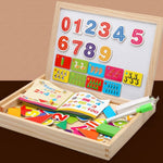 Kreativspieltafel aus Holz für Kinder – Bauernhof & Zahlen Set