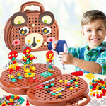 Creativity-Enhancing Montessori Mosaic Drill Set