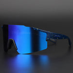 Sportsonnenbrille mit UV-Schutz – Aerodynamische Fahrradbrille mit wechselbarem Rahmen