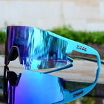 Sportsonnenbrille mit UV-Schutz – Aerodynamische Fahrradbrille mit wechselbarem Rahmen