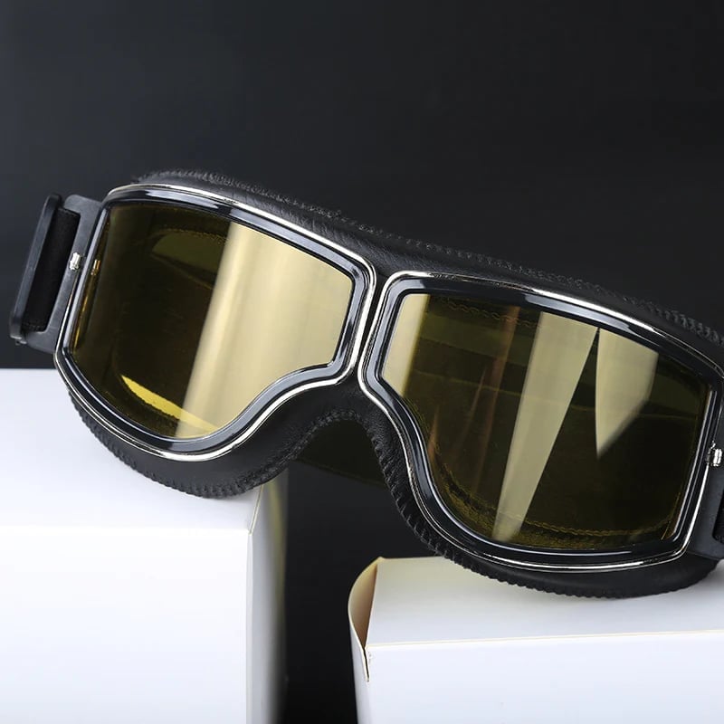Stilvolle Motorradbrille | UV-Schutz | Stoßfest & Verstellbar