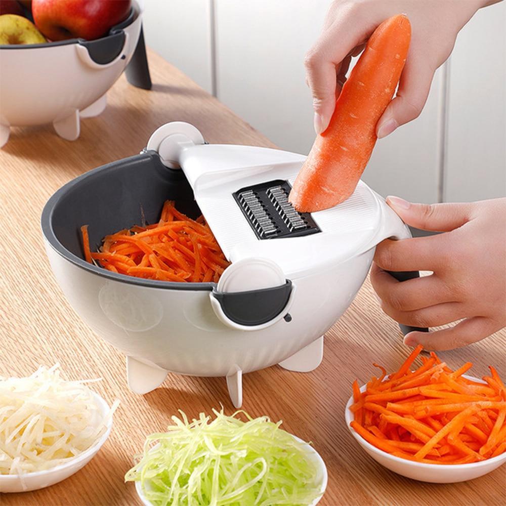 All-in-One Gemüseschneider und Abtropfschüssel | VeggieMaster