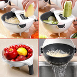 All-in-One Gemüseschneider und Abtropfschüssel | VeggieMaster