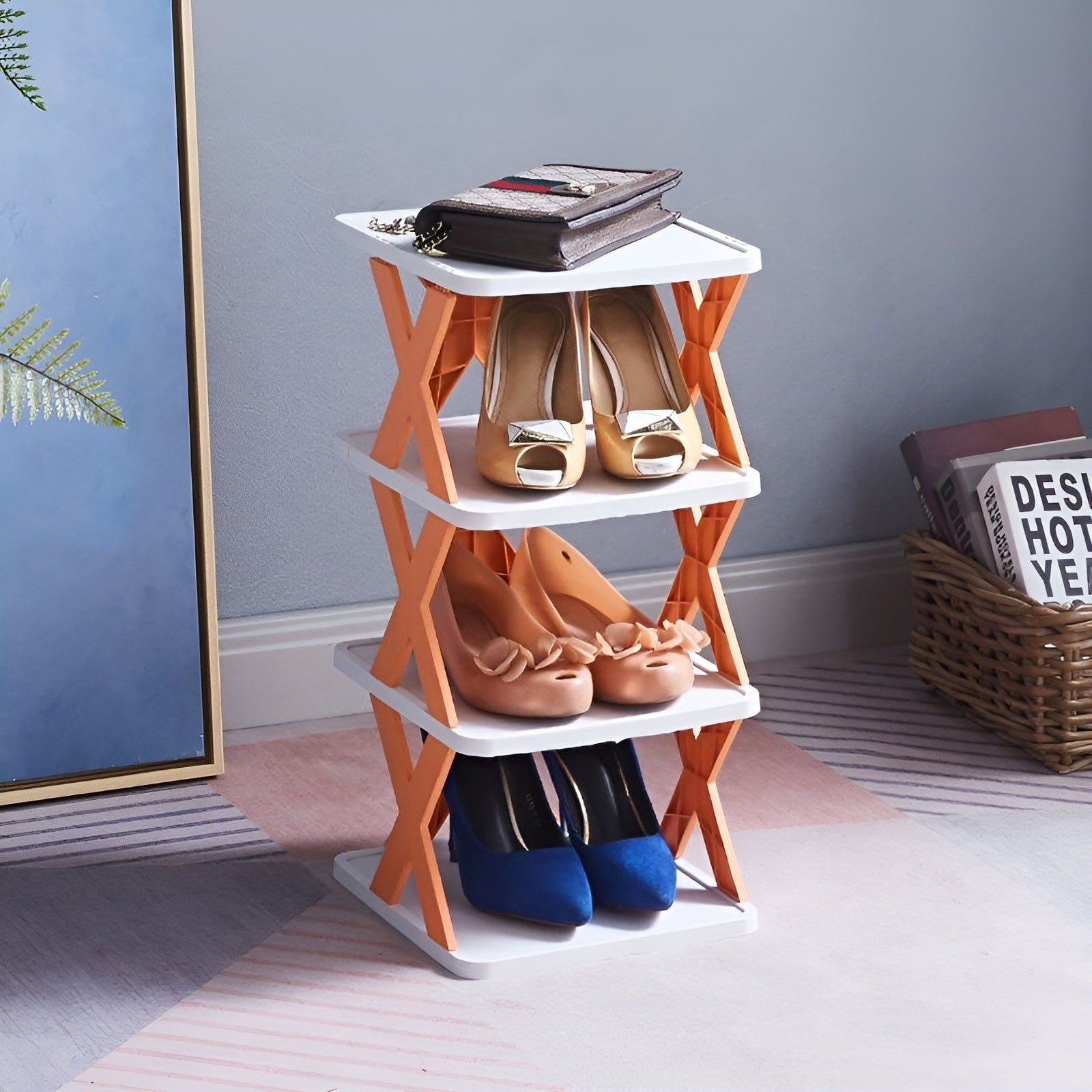 Flexibler Schuhregal – Zusammenklappbarer Organizer für enge Räume