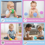 Sensorik-Bälle im 6er Set – Weiche Massage- und Tastsinnbälle für Kinder
