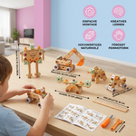 Werkzeugset für Kinder zum Bauen und Schrauben – Lernspielzeug mit Zubehör