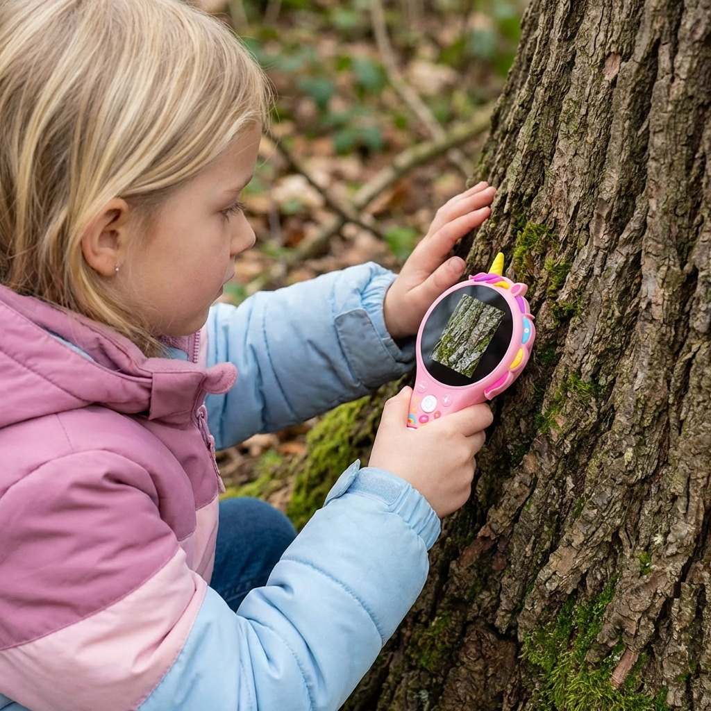 Mobiles Mikroskop für Kinder mit Bildschirm – Forschungsgerät für Entdecker