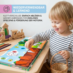 Wiederverwendbares Lernbuch mit Stickern für Kinder im Montessori-Stil