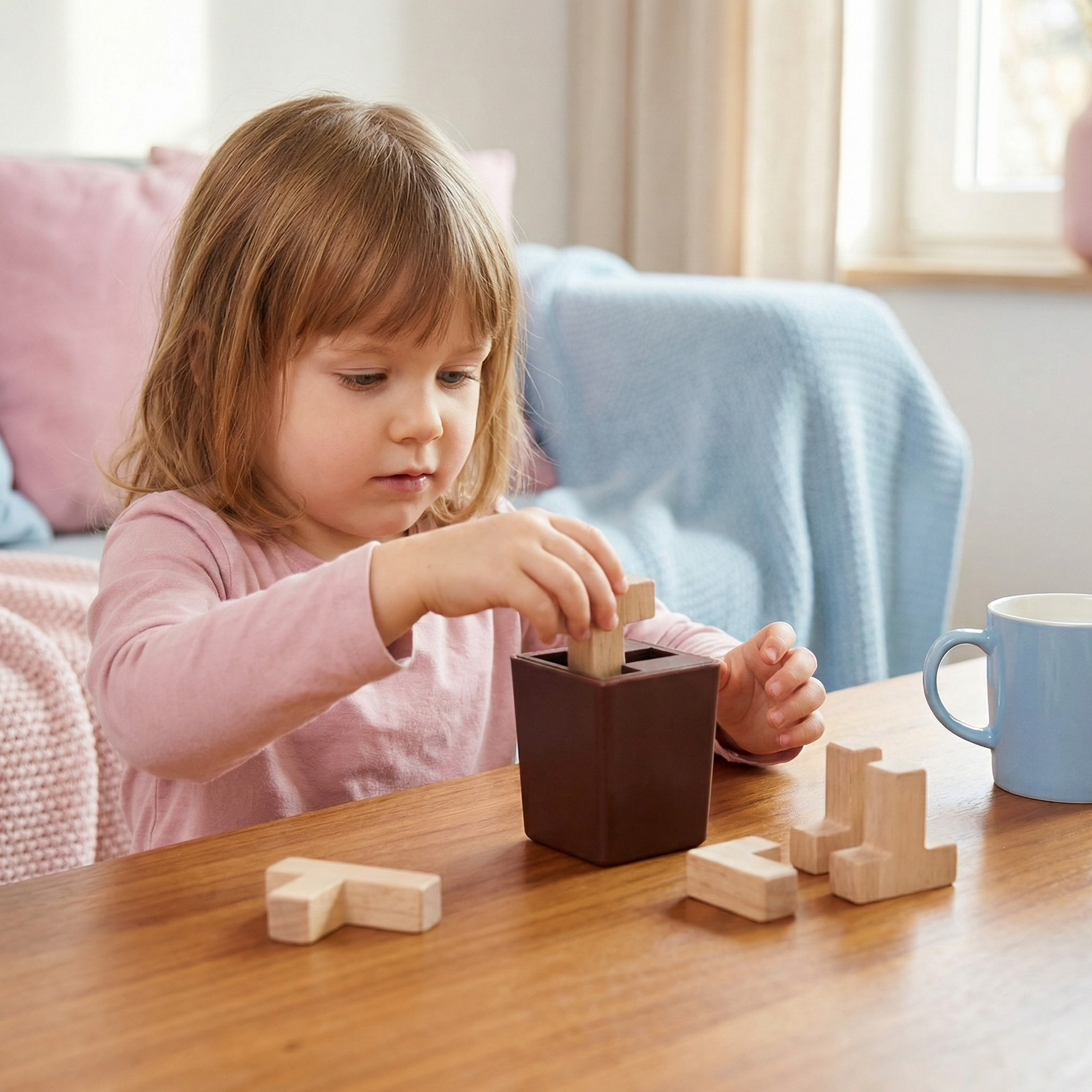 Formenrätsel und 3D Holz-Logikspiel