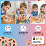 Pädagogisches Holzspielzeug für Kinder – Handgemachtes Drehbohnen-Fingerspiel