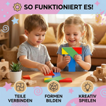 Geometrisches Lernspielzeug aus Holz – Tangram Puzzle für Kinder