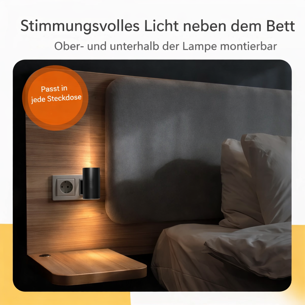 Intelligente Nachtbeleuchtung | Automatischer Sensor LED Nachtlicht