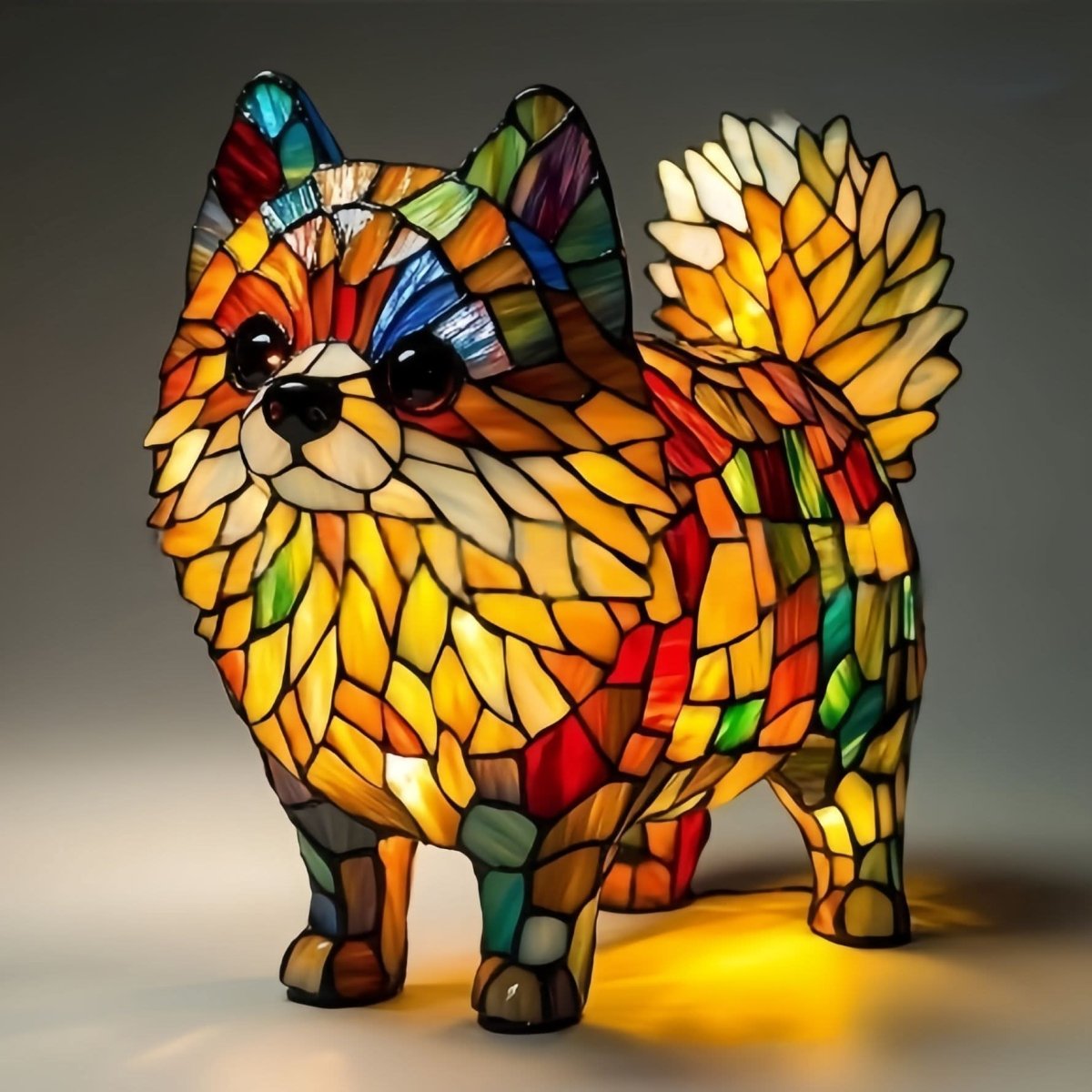 Hunde-Lampe für eine gemütliche Atmosphäre | Warmes Licht | USB-Betrieb