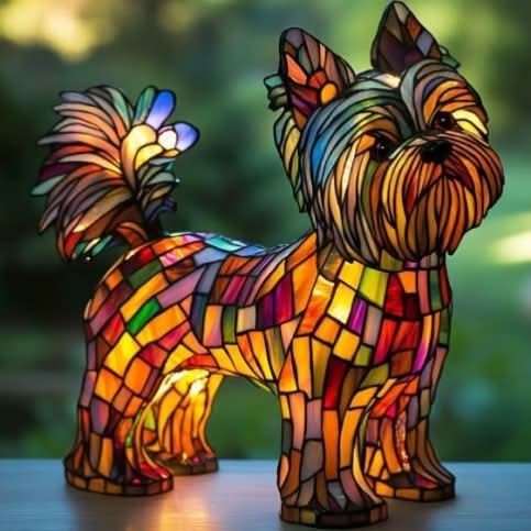 Hunde-Lampe für eine gemütliche Atmosphäre | Warmes Licht | USB-Betrieb