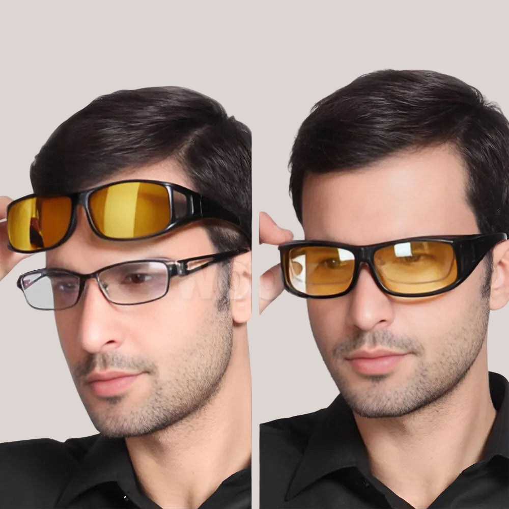 Nachtfahrbrille mit Anti-Blend-Technologie für sicheres Fahren