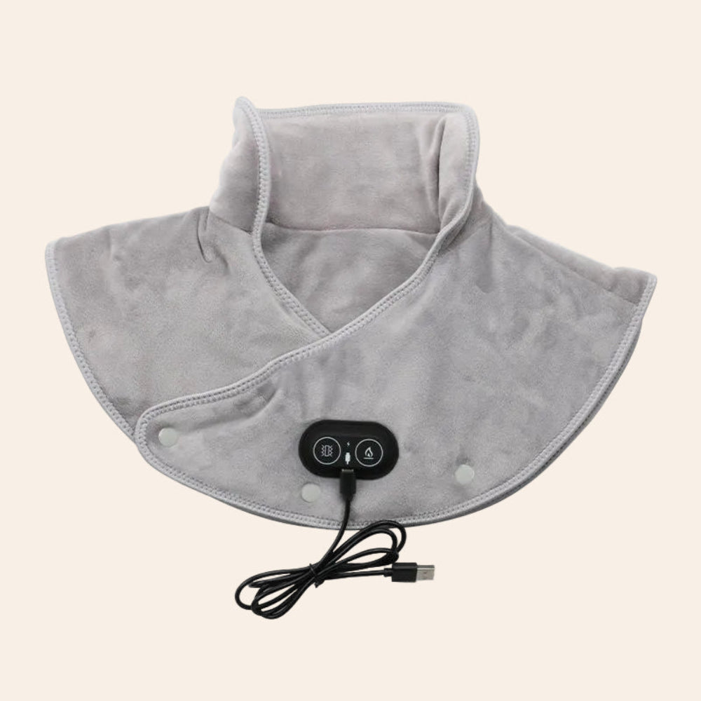 Ergonomisches Nacken- und Schultermassagegerät mit Wärme