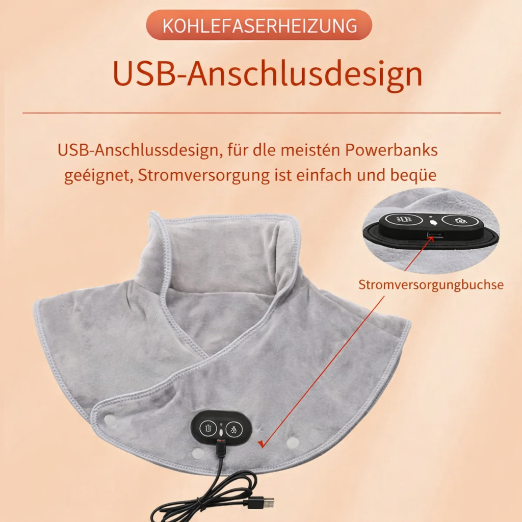 Entspannendes Nacken- und Schultermassagegerät mit Wärme