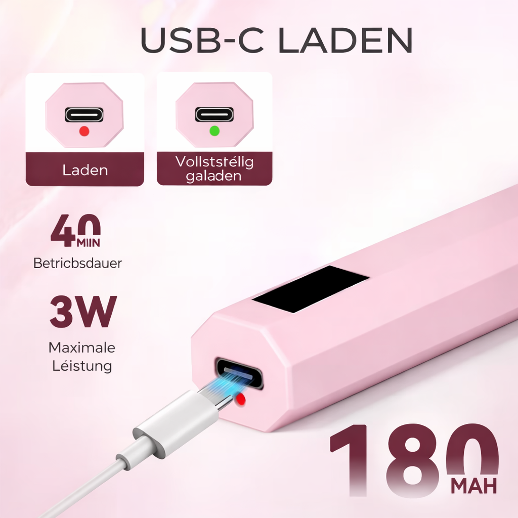 tragbare UV LED Nageltrocknerlampe | schnelle Aushärtung & perfektes Finish