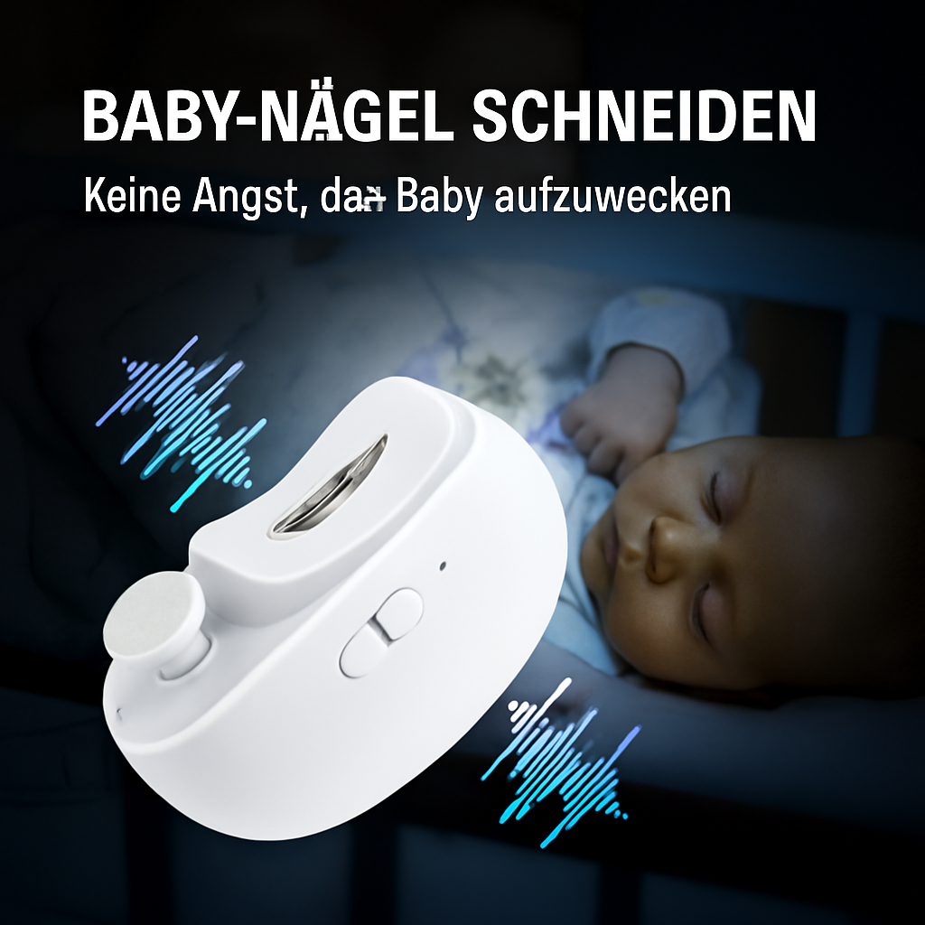 Nagelpflege | Elektronischer Nageltrimmer | 3-in-1 Schneiden, Feilen, Polieren | NailProfi