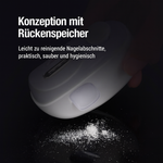 Nagelpflege | Elektronischer Nageltrimmer | 3-in-1 Schneiden, Feilen, Polieren | NailProfi