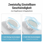 Nagelpflege | Elektronischer Nageltrimmer | 3-in-1 Schneiden, Feilen, Polieren | NailProfi