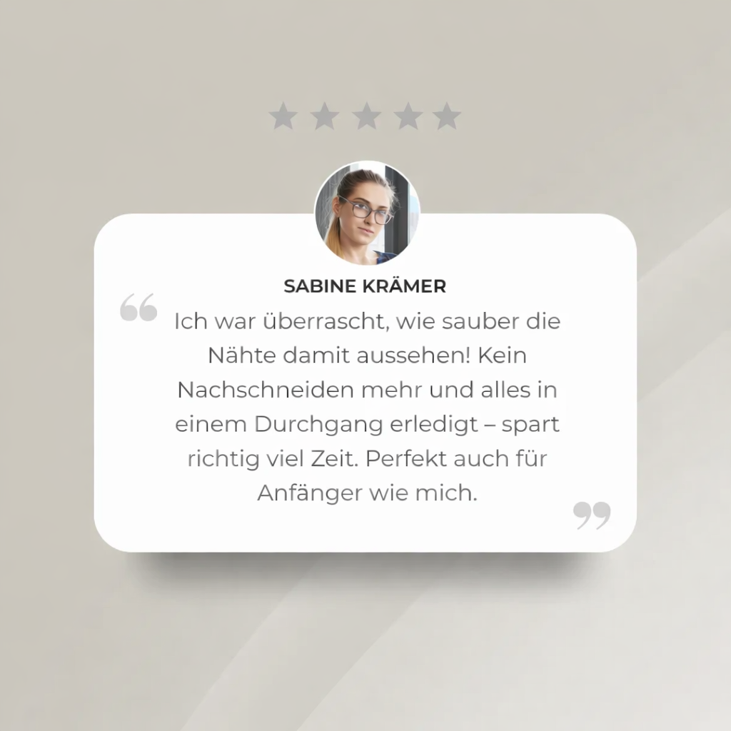 All-in-One Nähfuß mit integriertem Schneidewerkzeug für Haushaltsmaschinen