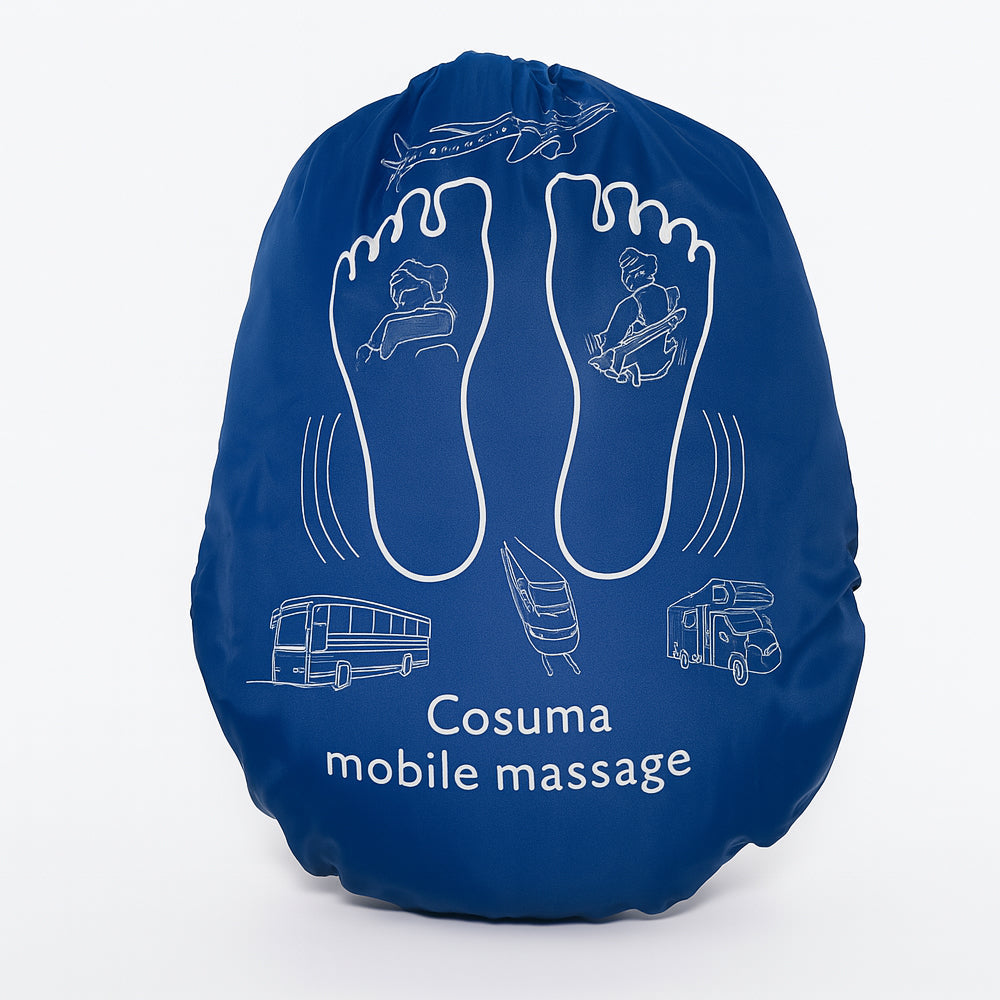 Nackenkissen mit integrierter Massage - ideal für Autofahrten und Flüge