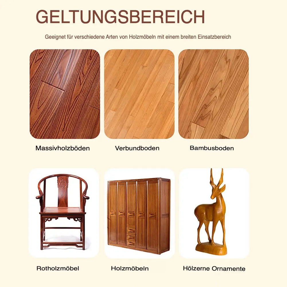 Pflegendes Bienenwachs für Holzoberflächen (2er Set)