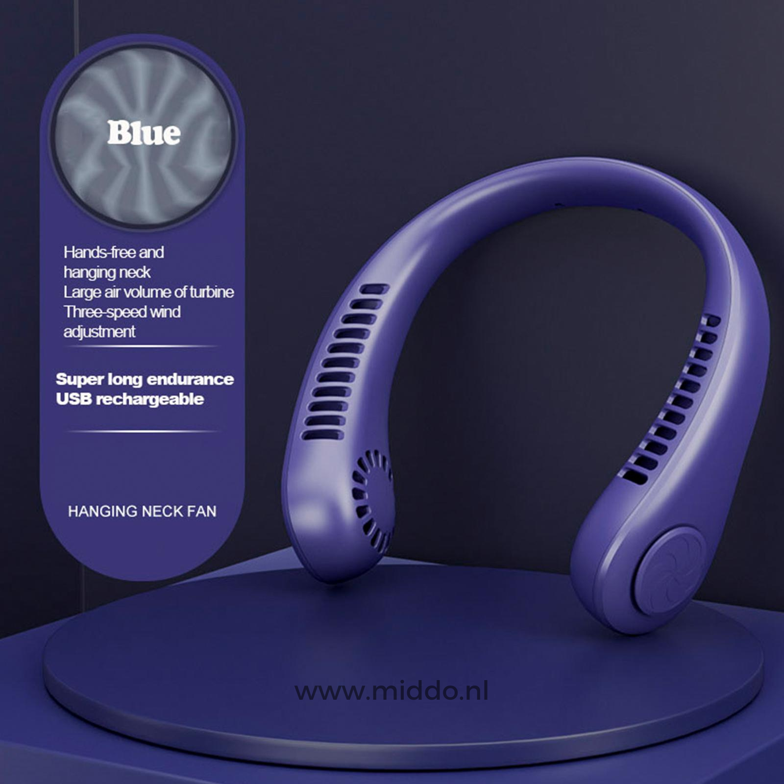 Refreshing Neck Fan | Portable and Rechargeable for Instant Cooling