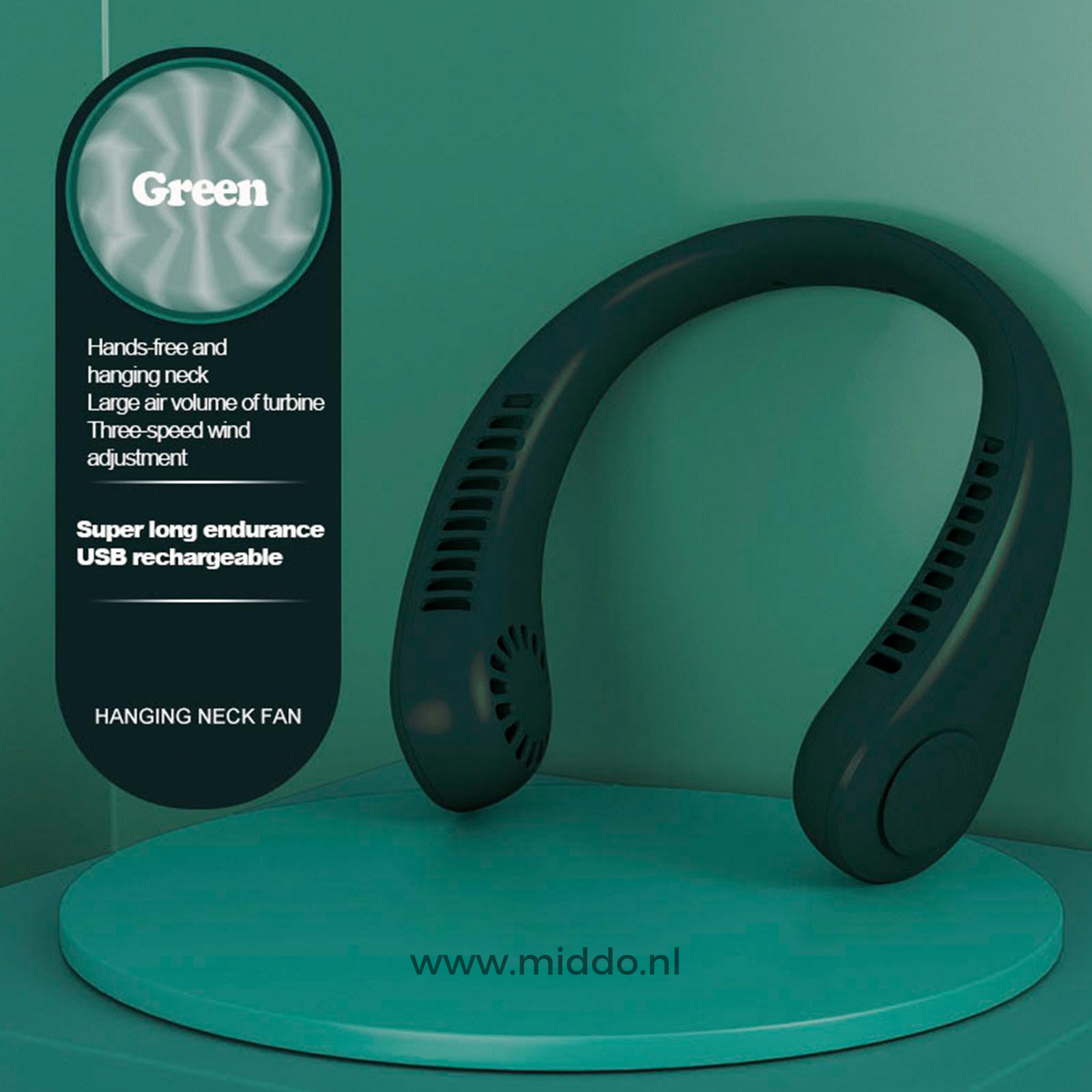 Refreshing Neck Fan | Portable and Rechargeable for Instant Cooling