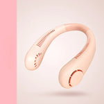 Portable neck fan for refreshing moments