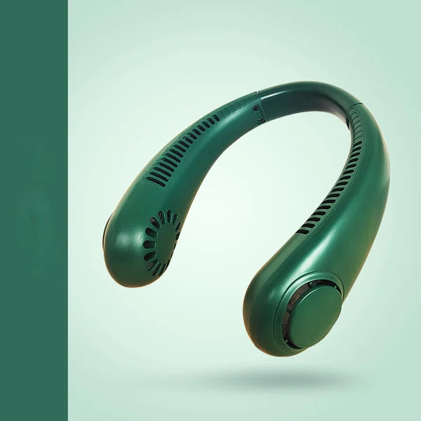 Portable neck fan for refreshing moments