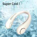 Portable neck fan for refreshing moments