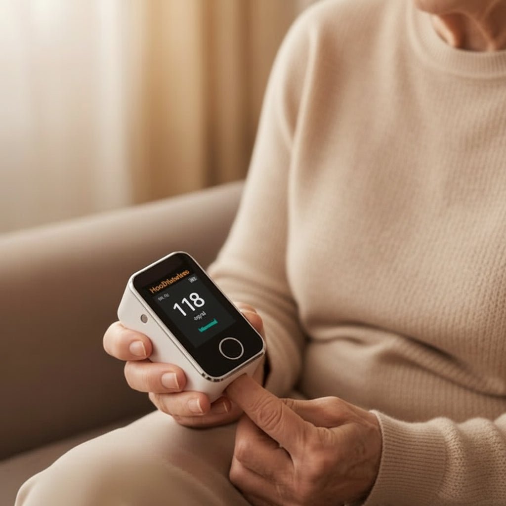 Schmerzfreies Finger-Pulsoximeter zur Gesundheitsüberwachung
