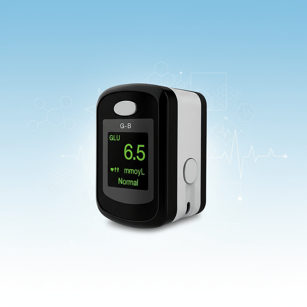 Schmerzfreies Finger-Pulsoximeter zur Gesundheitsüberwachung