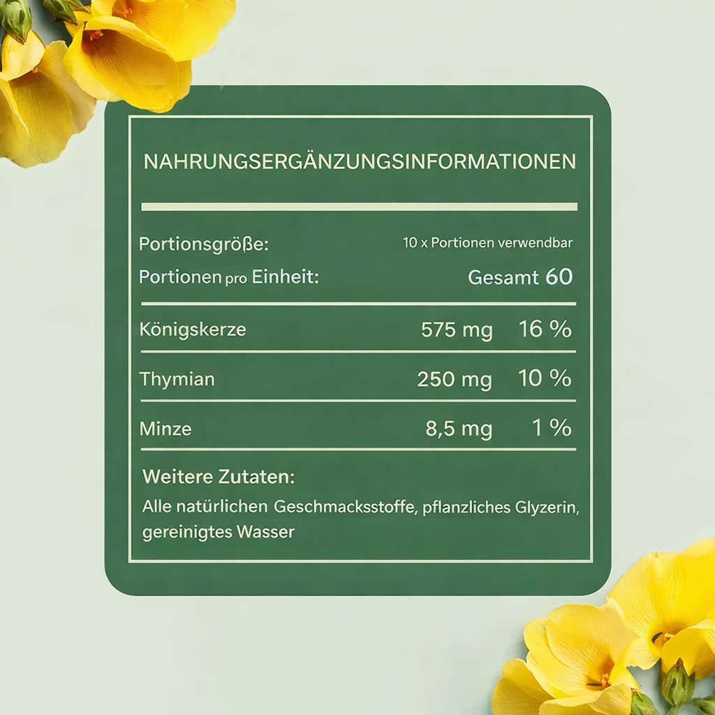 Nikotinfreier Atemreiniger | Frische Atmung | Kräuter-Diffusor | LuftRein
