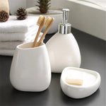 Elegant ceramic soap dispenser for sophisticated bathrooms