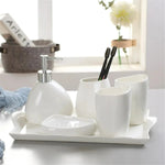 Elegant ceramic soap dispenser for sophisticated bathrooms