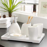 Elegant ceramic soap dispenser for sophisticated bathrooms