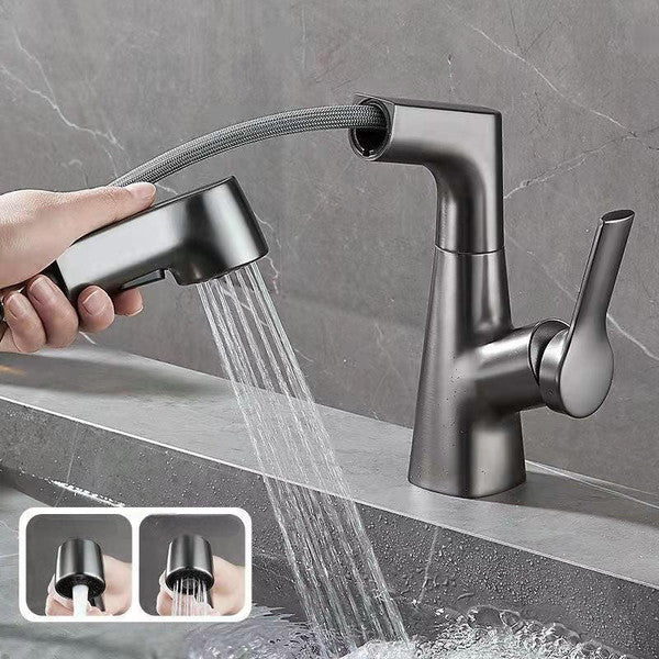 Eleganter Wasserhahn mit flexibler Handbrause für Ihr Bad