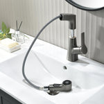 Eleganter Wasserhahn mit flexibler Handbrause für Ihr Bad