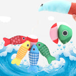 Fischteich Spielzeug aus Plüsch im Montessori-Stil