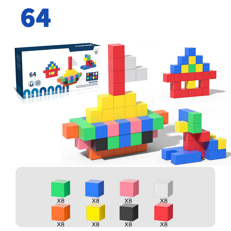 Montessori Magnetwürfel Spielzeug für Kinder mit Sicherheitsmerkmalen