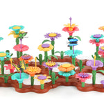 Bunte Spielsteine mit Blumenmotiven