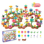 Bunte Spielsteine mit Blumenmotiven