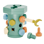 Spielset mit Schrauben im Montessori-Stil