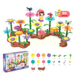 Bunte Spielsteine mit Blumenmotiven